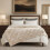 Beige geruite nepbont plaid 50x60 inch 3