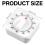Timer, onmisbare keukentimer met luid geluid, witte keukentimers 3