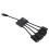 Micro USB-datahub voor tablets en telefoons, multifunctionele hub, oplaadstation en houder. 1