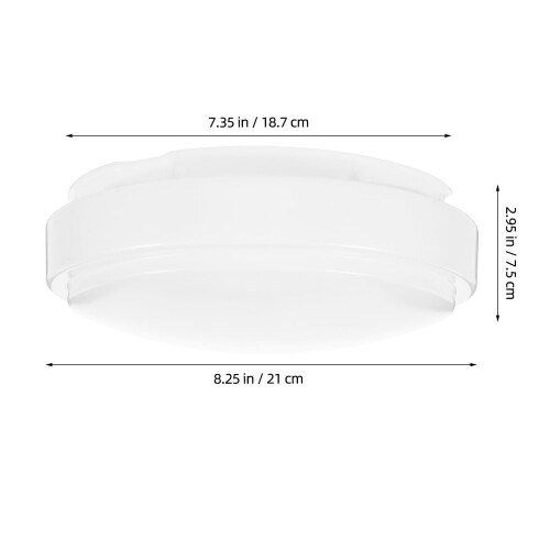 Led Light Covers Round Plastic Dome Lampshade Diffuser Replacement Ceiling Light Covers Light Fixture Accessories For Bedroom Bathroom And Kitchen 1