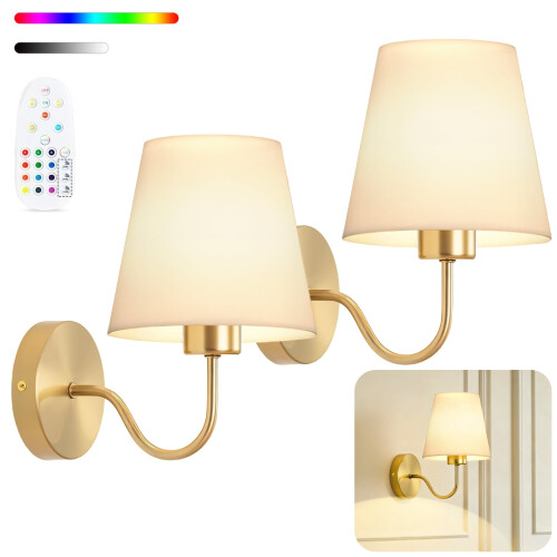 Ensemble de 2 lampes murales rechargeables sans fil
