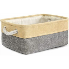 Kleine stoffen opbergmandjes – voor het organiseren van planken, de commode, kleding, schoenen, sokken, handdoeken en hondenspeelgoed; decoratief