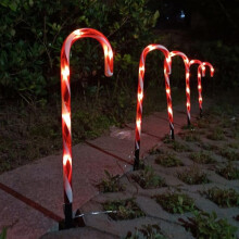 Kerstverlichting op zonne-energie (set van 5), waterdichte LED-tuinverlichting voor tuin, terras en pad – geschikt voor buitengebruik