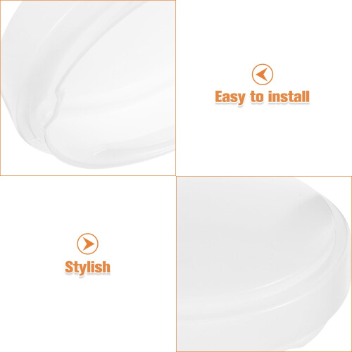Led Light Covers Round Plastic Dome Lampshade Diffuser Replacement Ceiling Light Covers Light Fixture Accessories For Bedroom Bathroom And Kitchen 2