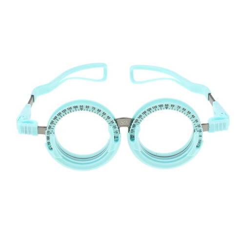 1x Justerbar prøvelampe til optiker, blå, 52 mm 1