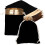 Sacs à cordon en velours noir et or (lot de 10) 1