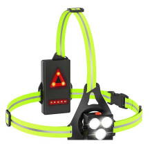 Nacht Laufen Licht für LäUfer, LED Brust Lampen mit Reflektierender Weste und Akku Laden Lichter