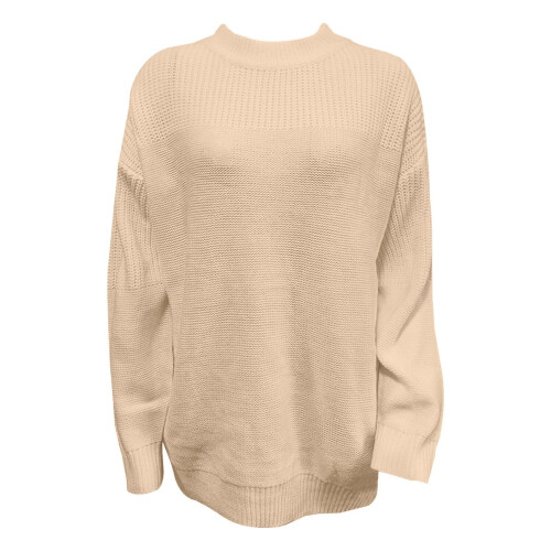 Pulls pour femmes automne-hiver, col rond, manches longues, pull décontracté 2