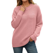 Women's Crewneck Long Sleeve Sweater Fall Winter Casual