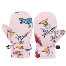 AWZXDE Kids Gloves Warm Cartoon Design Toddler Mittens For Winter Skiing And Outdoor Play Soft Thermal Baby Gloves Pink