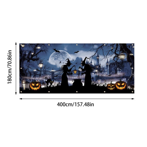 Διακοσμήσεις για πάρτι Halloween Comefolife Τρομακτική σιλουέτα Halloween για τοίχο, πόρτα 2