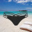 Ensemble bikini 3 pièces, string, maillot de bain une pièce, nœud papillon, noir. 3