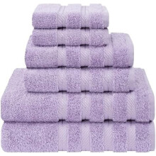 Ensemble de serviettes de luxe 6 pièces, 2 serviettes de bain, 2 serviettes à mains, 2 gants de toilette, serviettes turques 100 % coton 600 g/m²