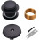 Matte Black Tub Drain Conversion Kit with Overflow Faceplate, Fine/Coarse Thread – Compatible with Standard Bathtubs 1