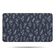 Badkamermat van microvezel met bloemenprint, 17x30 inch
