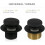 Matte Black Tub Drain Conversion Kit with Overflow Faceplate, Fine/Coarse Thread – Compatible with Standard Bathtubs 4