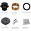 Matte Black Tub Drain Conversion Kit with Overflow Faceplate, Fine/Coarse Thread – Compatible with Standard Bathtubs 6