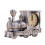 Locomotive Alarm Clock Silver Desk Clock 1