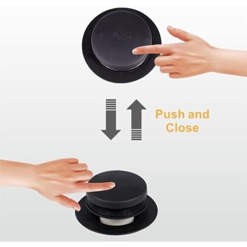 Matte Black Tub Drain Conversion Kit with Overflow Faceplate, Fine/Coarse Thread – Compatible with Standard Bathtubs 2