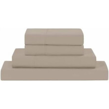 Weiche Mikrofaser-Bettwäsche – Luxuriöse Mikrofaser-Bettwäsche – Inklusive Laken, Spannbettlaken mit tiefen Taschen und Kissenbezügen, Khaki,
