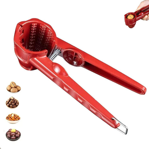 Multifunction Nutcracker with Non Slip Handle, Nutcracker Tool, Heavy Duty Pecan Walnut Plier Open, Chestnut Opener, for Walnut Nuts Chestnut (1pcs)
