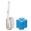 Ensemble de brosses de toilette jetables avec support mural et 30 recharges 1