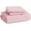 Pink Full Size Duvet Cover Set 3 pcs Cotton-like Prewashed 4