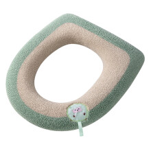 Ensemble housse et tapis de toilette en peluche d'agneau extra épaisse