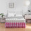 White Queen Bed Skirt with Split Corners and 14 Inch Drop 4