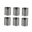 OUNONA 6 Pcs Quart Metal Cans Empty Paint with Lids Storage Containers Silver 4