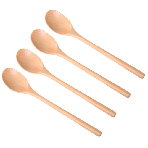 Ensemble de 4 cuillères en bois de 23,5 cm 1