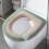 Extra dickes WC-Sitzbezug- und Matten-Set aus Lammplüsch 5