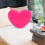 Almohada de peluche con forma de corazón de 30 cm 3
