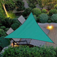 Voile d'ombrage triangulaire de 33,5 m (110 pi) en PEHD vert foncé