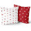 Housses de coussin en polyester 45 x 45 cm, lot de 2 1