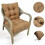Coussin de chaise d'extérieur imperméable en polyester, coussin d'assise profonde 1