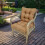 Coussin de chaise d'extérieur imperméable en polyester, coussin d'assise profonde 4
