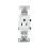 FACEGA Inbouw 3-polige stopcontactadapter 1
