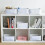 Cube de rangement en tissu – 30 x 20 x 13 cm, gris 3