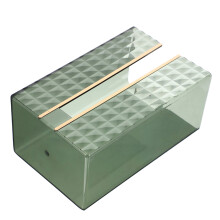 Plastic tissuebox voor wandmontage, groen, 12 x 8,7 x 18,6 cm