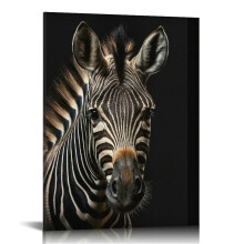Zebra vászonkép falra fa keretben