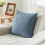 Ensemble de 4 housses de coussin effet lin, 45 x 45 cm 5