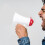 FRCOLOR Creative Megaphone Plastic Loudspeaker Unique Voice Amplifier for Speech 8