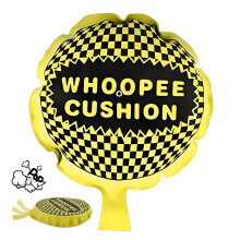 Whoopie Cushion,Funny Sponge Fart Noise Maker,Self-Inflating Whoopee Cushion,Realistic Sounds Gag Gifts for Men,Yellow