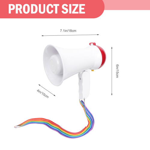 FRCOLOR Creative Megaphone Plastic Loudspeaker Unique Voice Amplifier for Speech 1