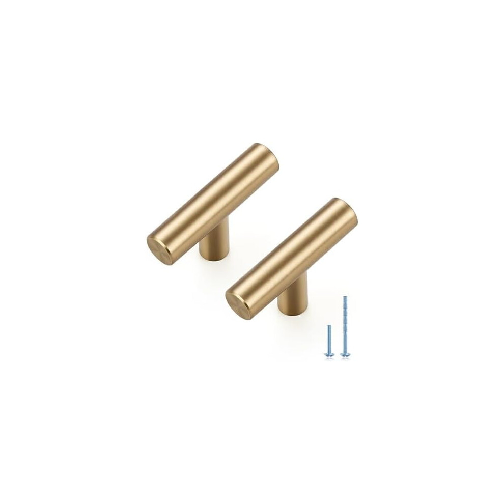 30 Pack Champagne Bronze Cabinet Pulls Â 2 Inch Length, Single Hole Â Stainless Steel Kitchen Cabinet Handles For Drawer And Cupboard 9557311765506