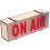 ON AIR LED fénytábla, fa keret, elemes 5