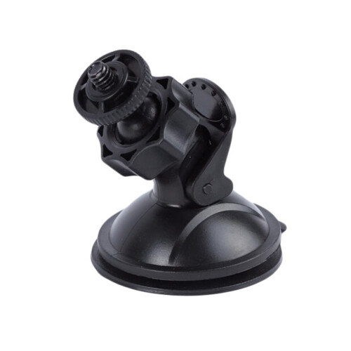 1/4inch Car Windshield Suction Cup Mount Holder Bracket for Driving DVR Camera Black