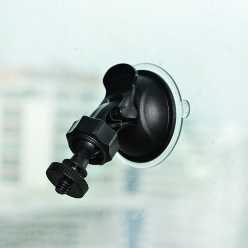 1/4inch Car Windshield Suction Cup Mount Holder Bracket for Driving DVR Camera Black 2