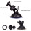 1/4inch Car Windshield Suction Cup Mount Holder Bracket for Driving DVR Camera Black 5
